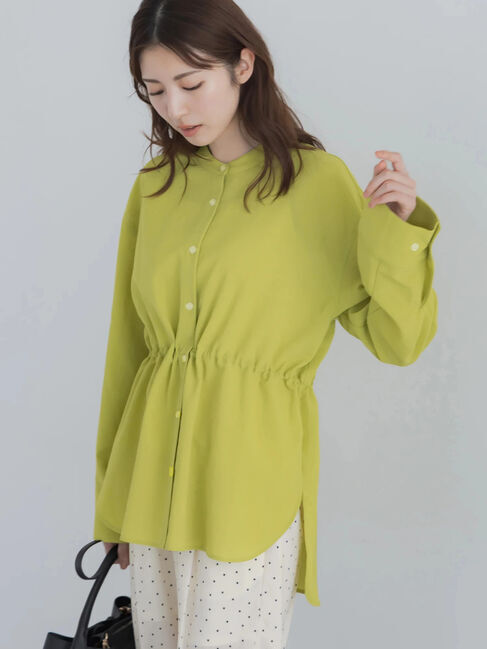 Te chichi「【高通気】ドロストシャツ（セットアップ可）」|シャツ・ブラウス|イエロー