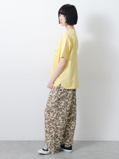 Samansa Mos2「◇【接触冷感】ロゴプリントTシャツ」|Tシャツ・カットソー|