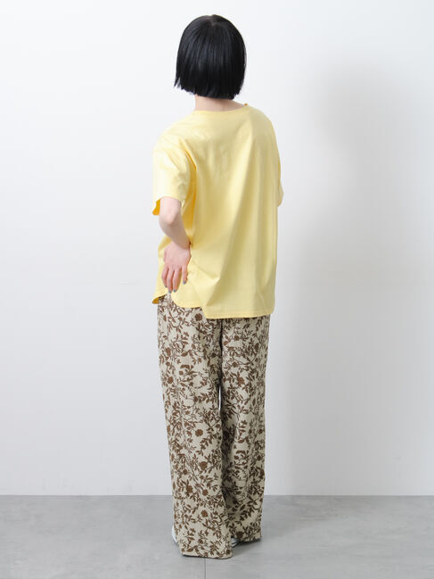 Samansa Mos2「◇【接触冷感】ロゴプリントTシャツ」|Tシャツ・カットソー|
