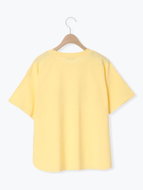Samansa Mos2「◇【接触冷感】ロゴプリントTシャツ」|Tシャツ・カットソー|