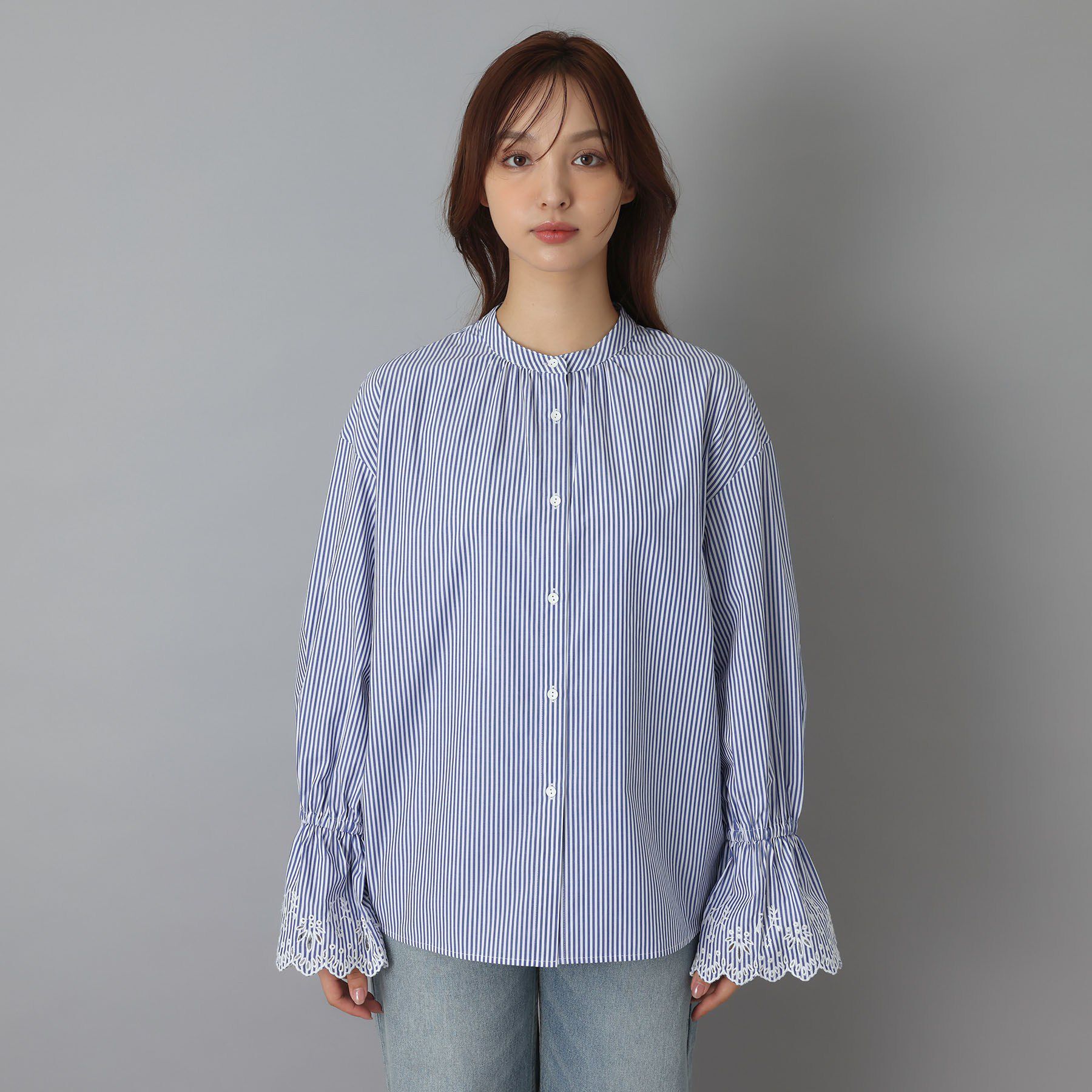 DRESSTERIOR「エンブロイダリーカフスシャツ」|シャツ・ブラウス|