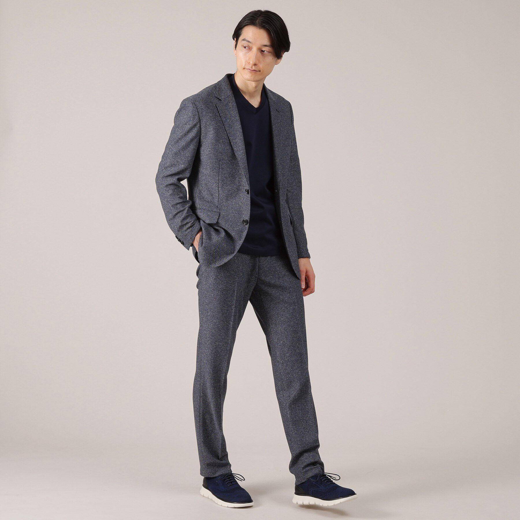 TAKEO KIKUCHI「【抗菌防臭】尾州 リネンブレンド ハニカムメッシュ パンツ」|その他|