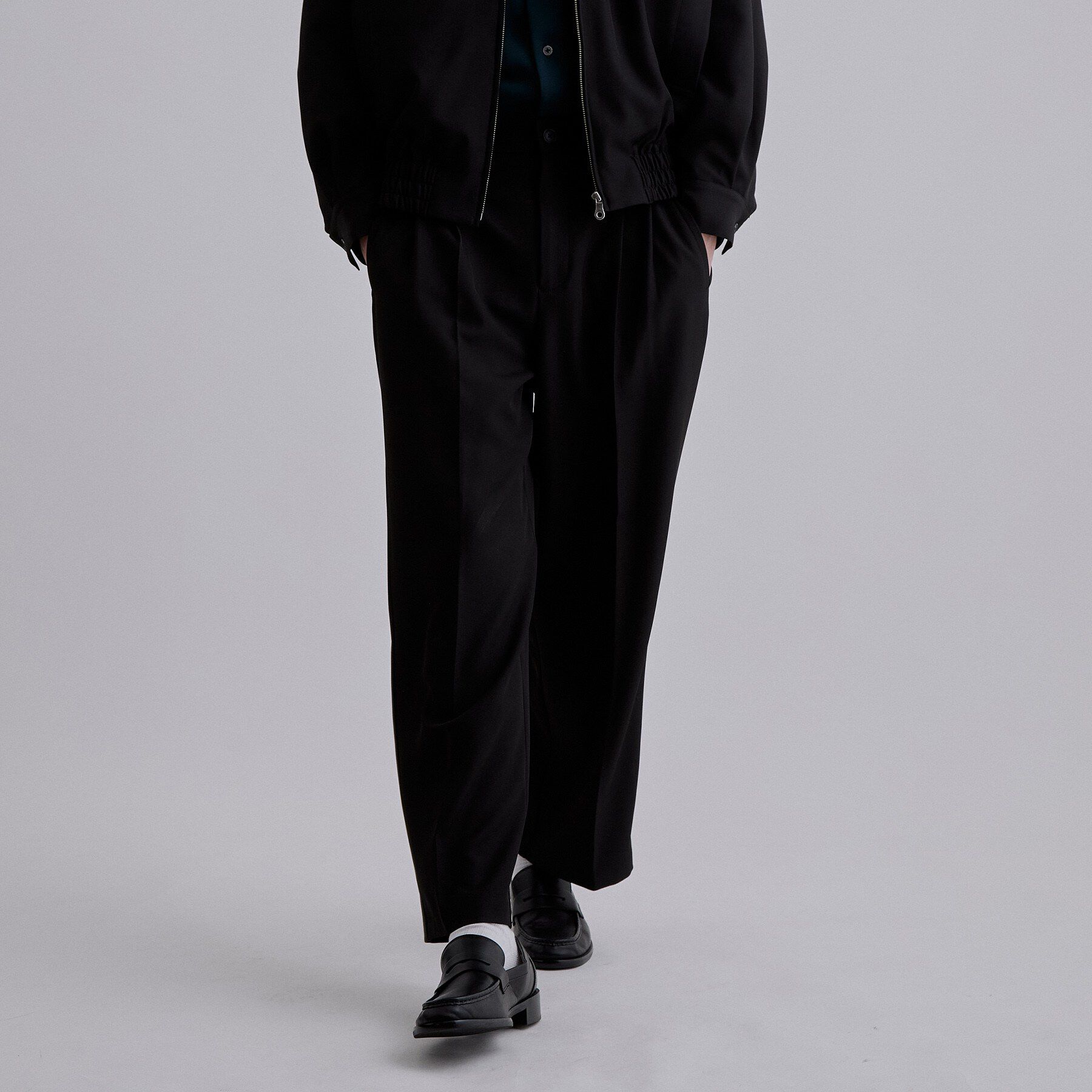 tk.TAKEO KIKUCHI「ウールライク2タックワイドスラックス」|その他|