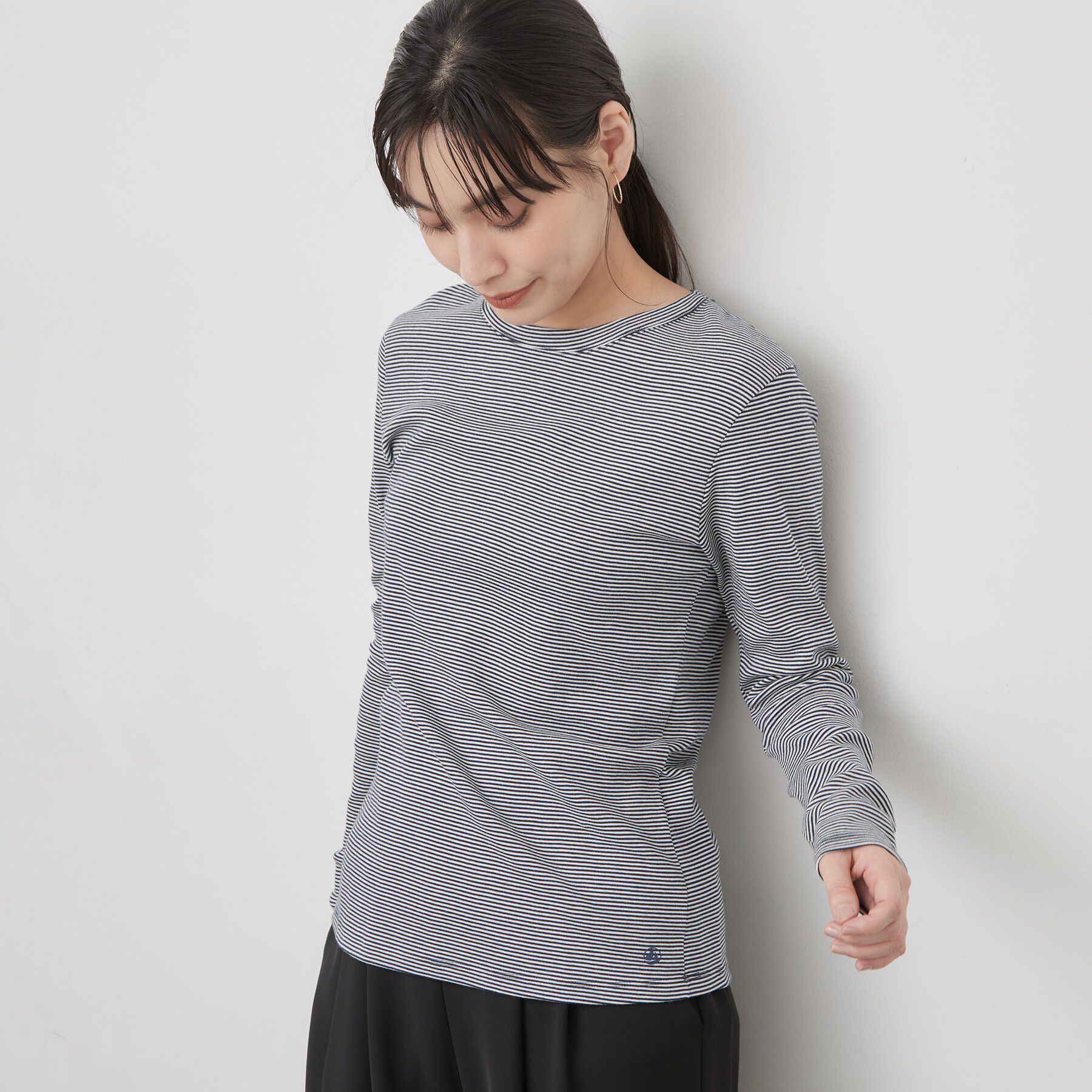 OPAQUE.CLIP「【PETIT BATEAU／プチバトー】ミニマリニエールミラレクルーネック半袖Tシャツ」|Tシャツ・カットソー|