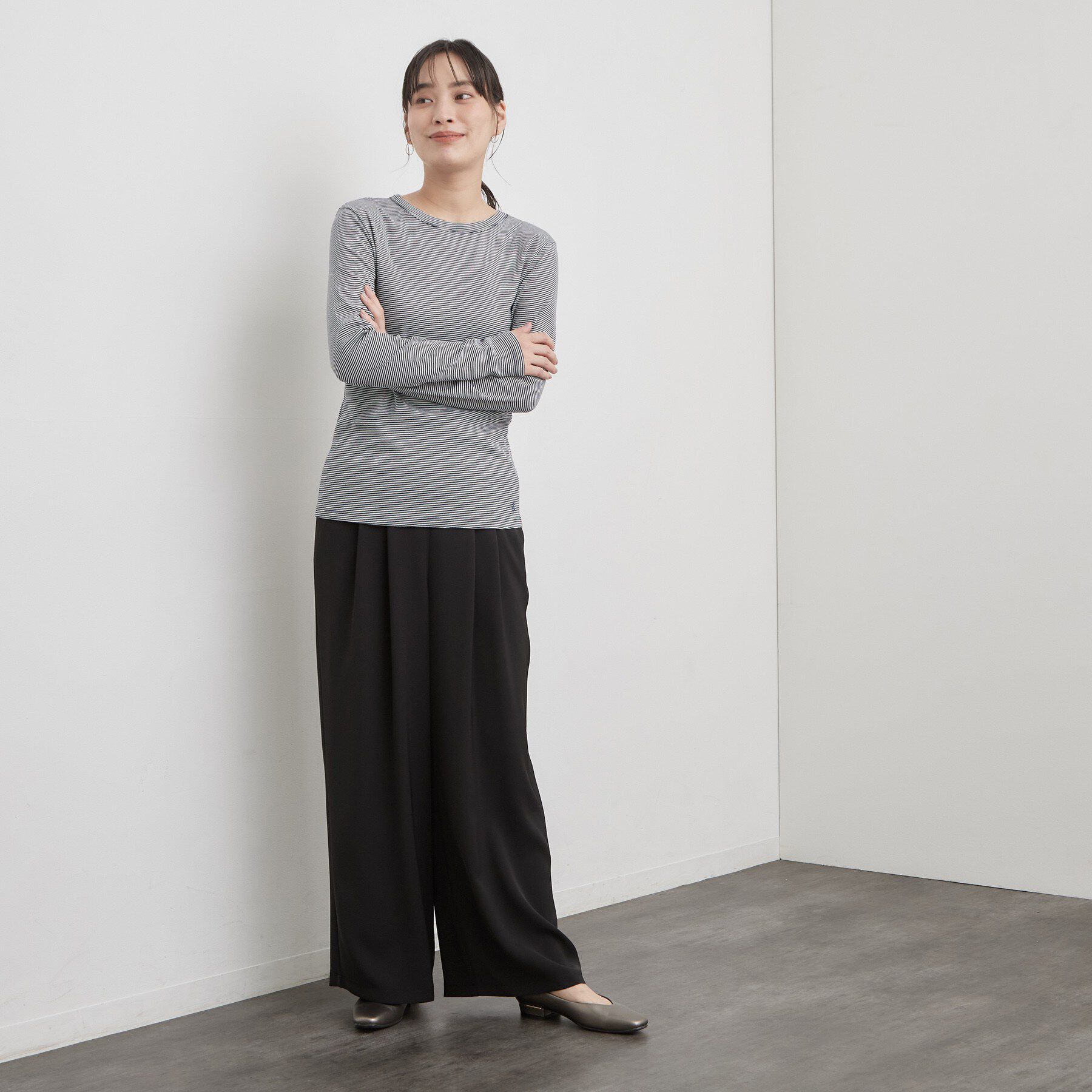 OPAQUE.CLIP「【PETIT BATEAU／プチバトー】ミニマリニエールミラレクルーネック半袖Tシャツ」|Tシャツ・カットソー|