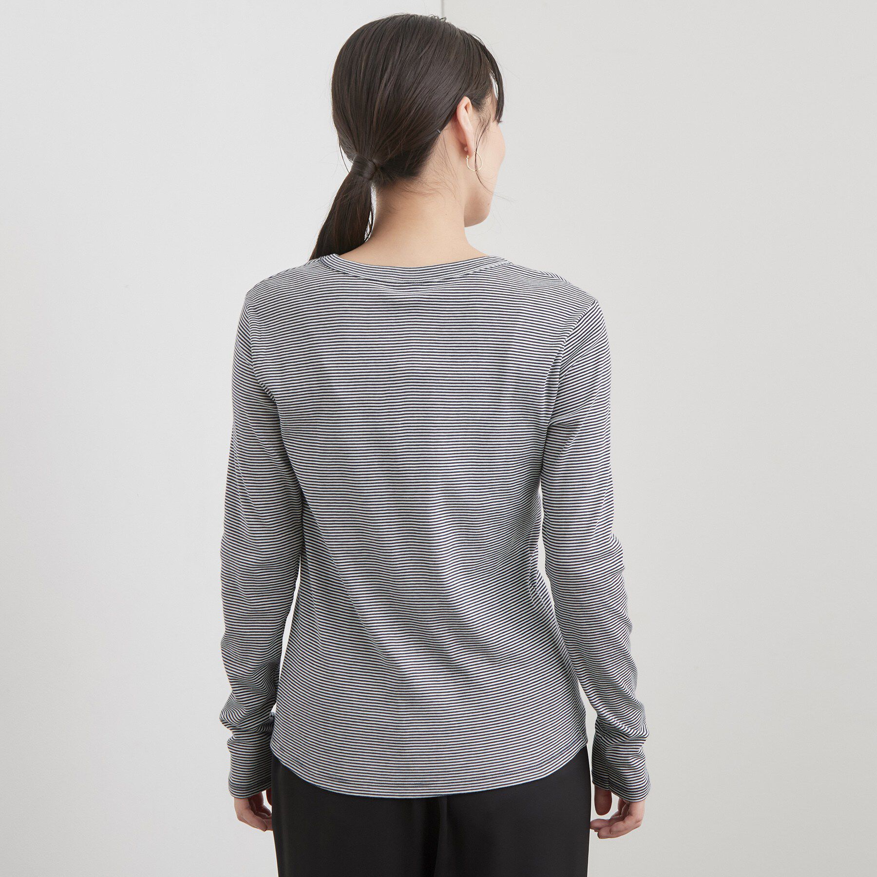 OPAQUE.CLIP「【PETIT BATEAU／プチバトー】ミニマリニエールミラレクルーネック半袖Tシャツ」|Tシャツ・カットソー|