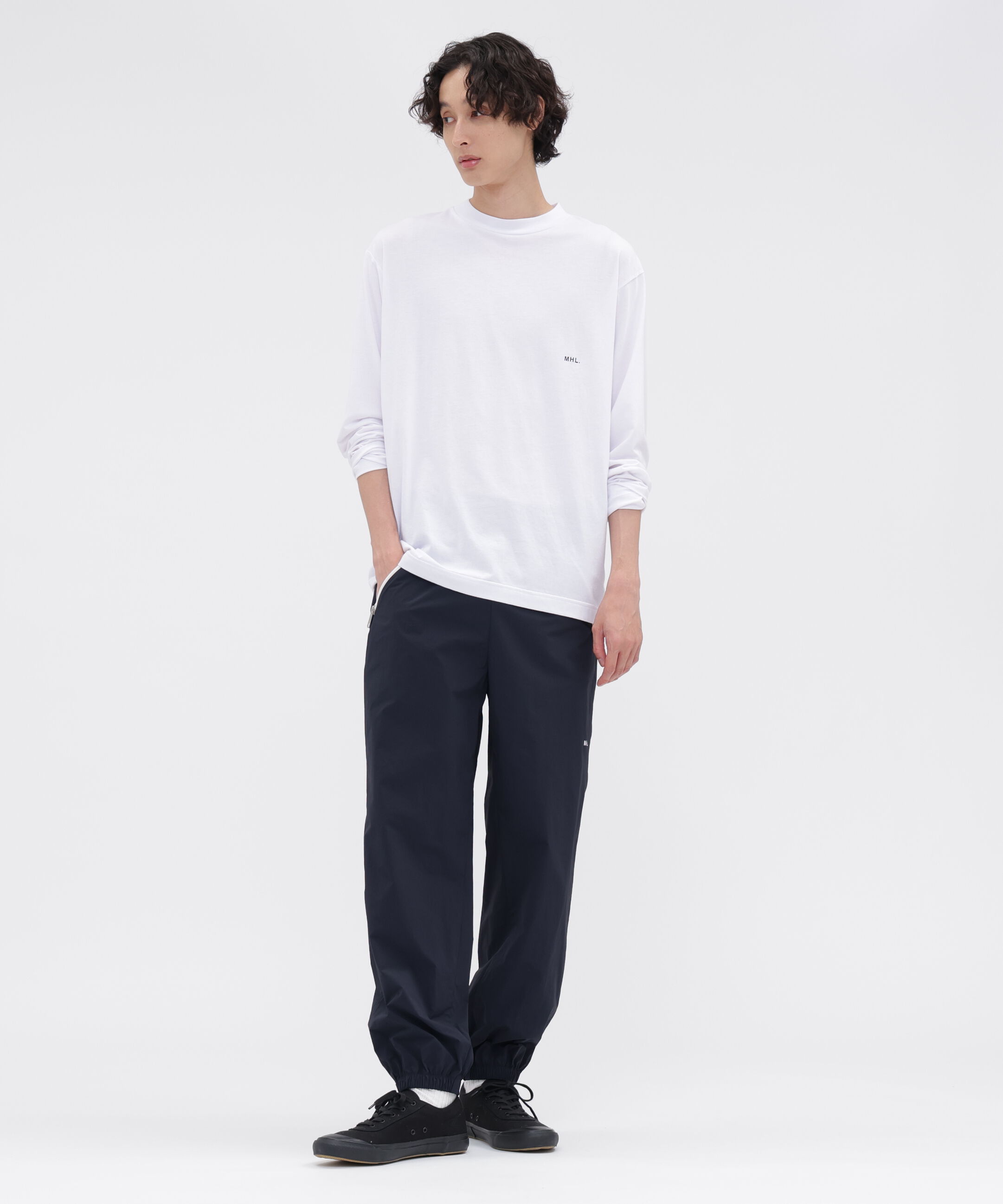 MHL.「MHL. UTILITY WEAR COTTON POLYESTER PLAIN JERSEY TOP」|Tシャツ・カットソー|