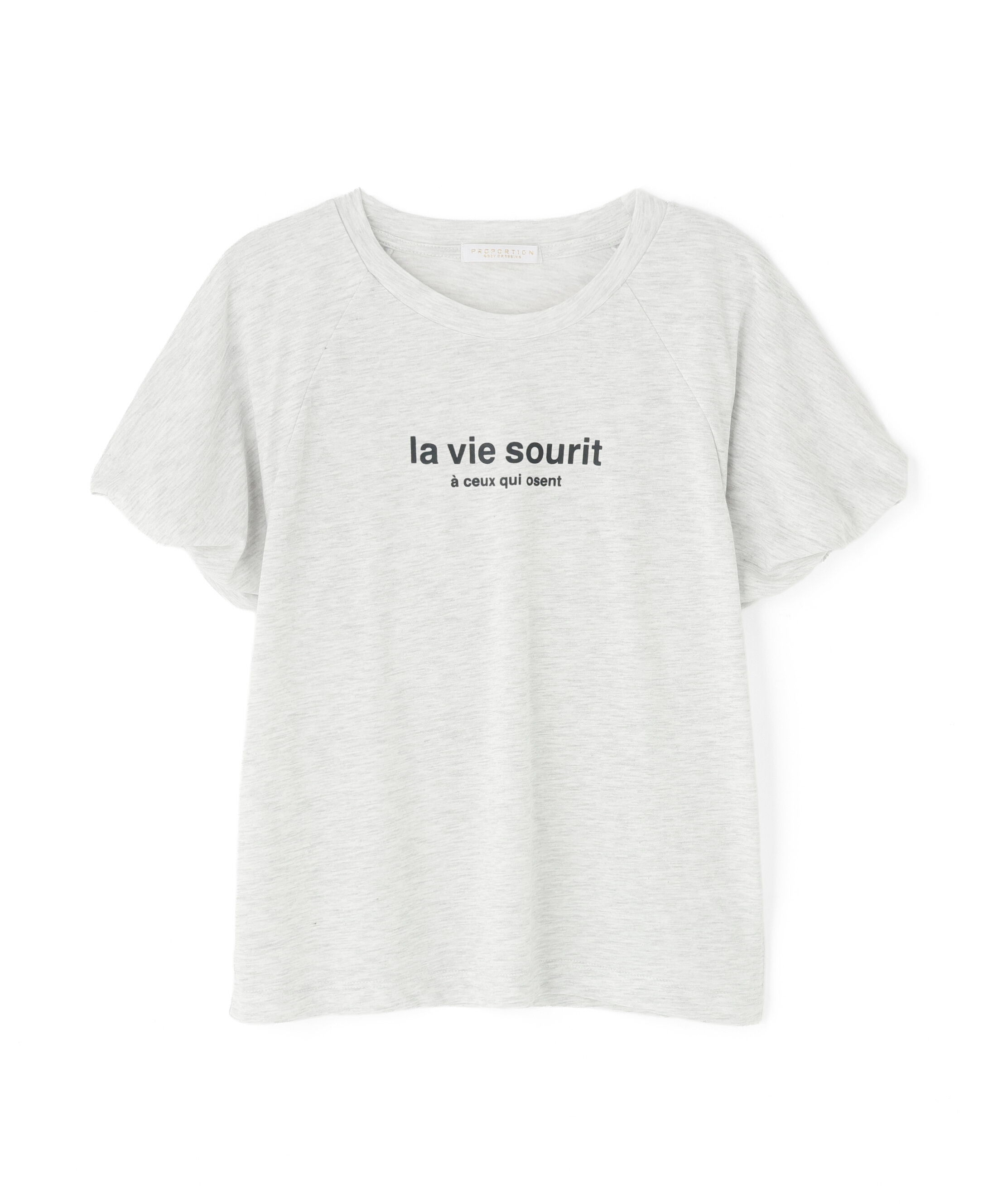 PROPORTION BODY DRESSING「パフスリーブロゴTシャツ 26SS」|Tシャツ・カットソー|