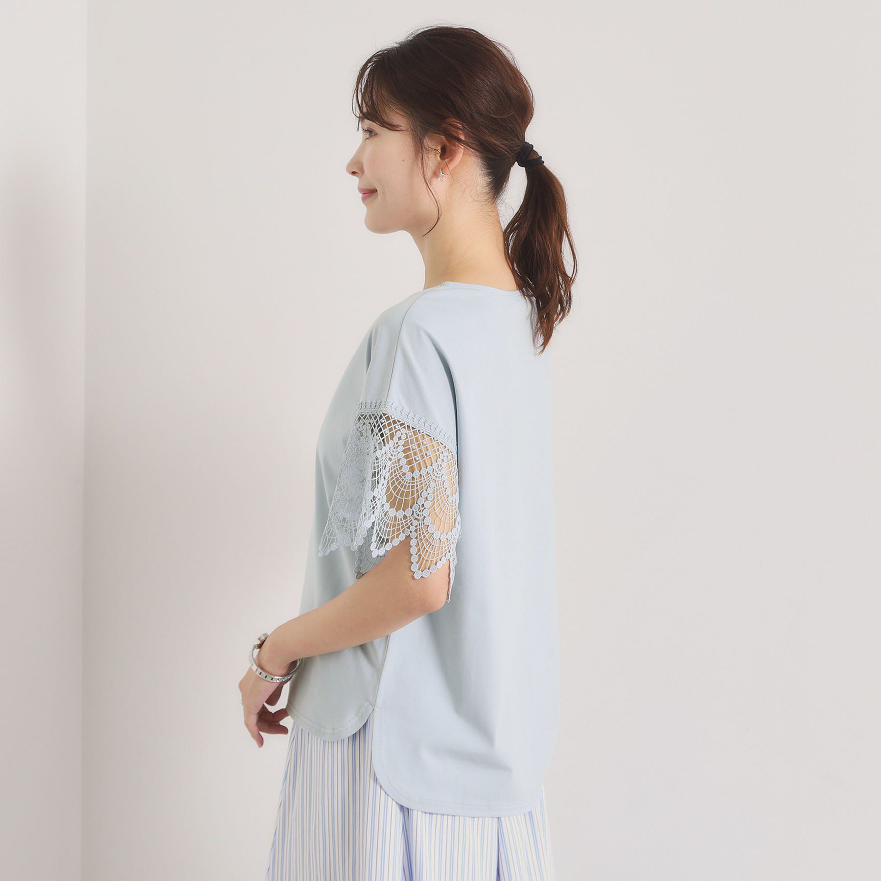 ITS&rsquo;DEMO「【冷感／速乾】袖レースプルオーバー」|Tシャツ・カットソー|