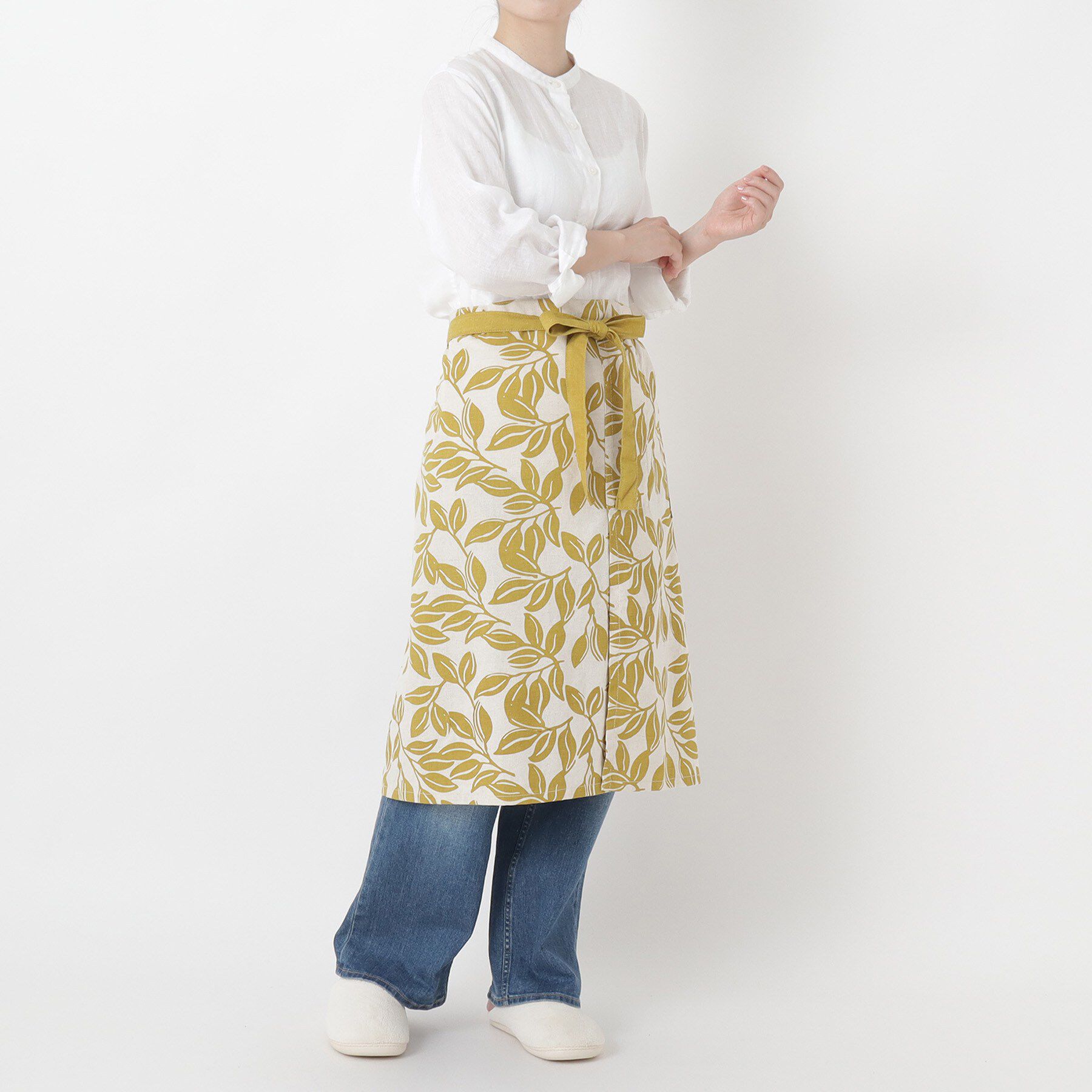 212 KITCHEN STORE「ボタニカルリーフ フルエプロン 2way BR ＜212Kオリジナル＞」|食器・キッチングッズ|