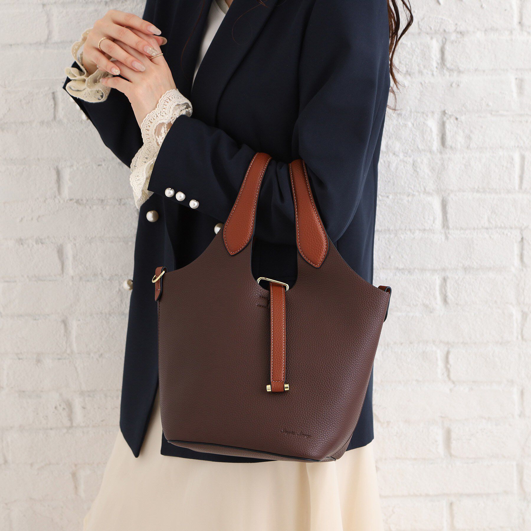 ESPERANZA「【EC限定】ストラップ2WAYトートバッグ」|トートバッグ|ダークブラウン(04