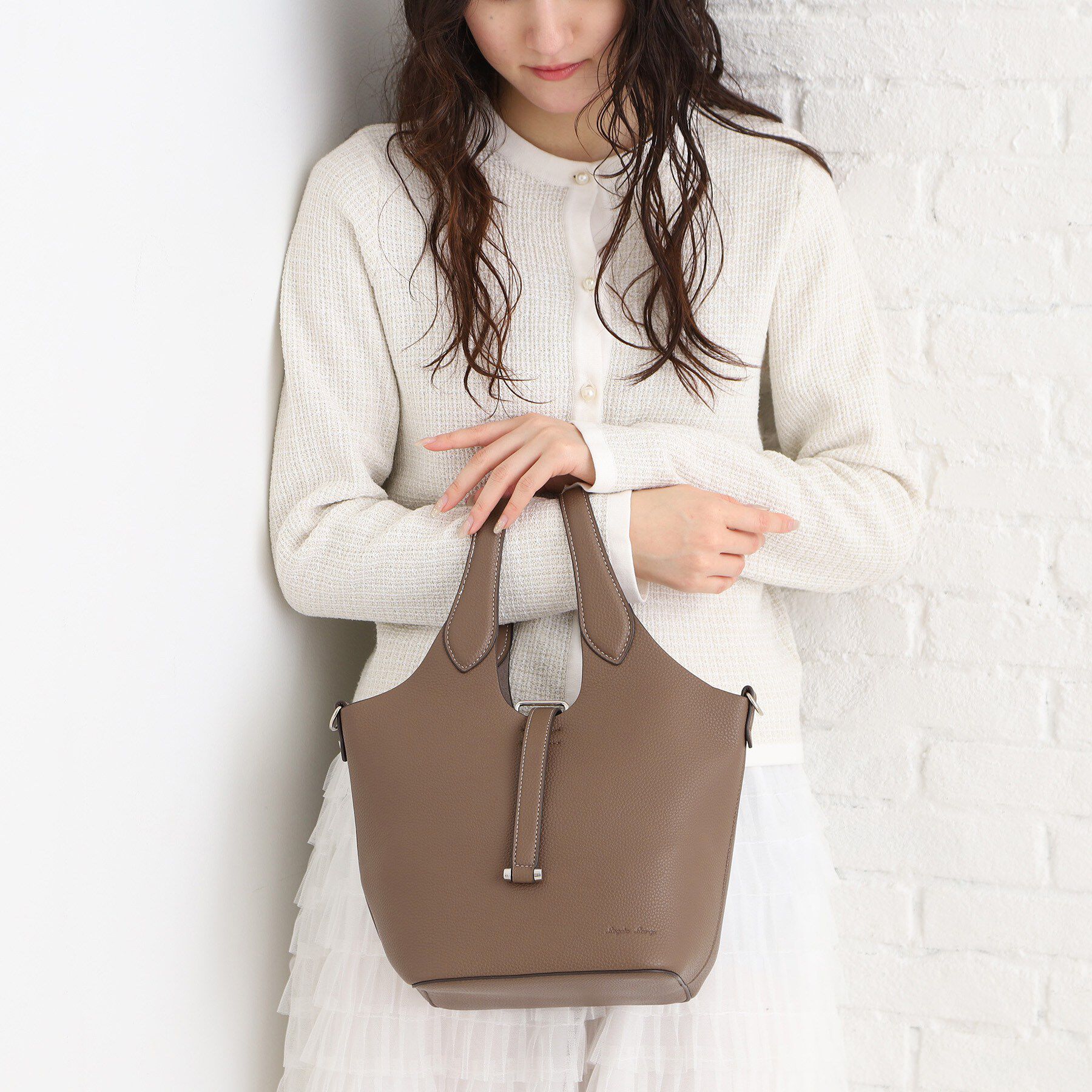 ESPERANZA「【EC限定】ストラップ2WAYトートバッグ」|トートバッグ|ブラウン(052)