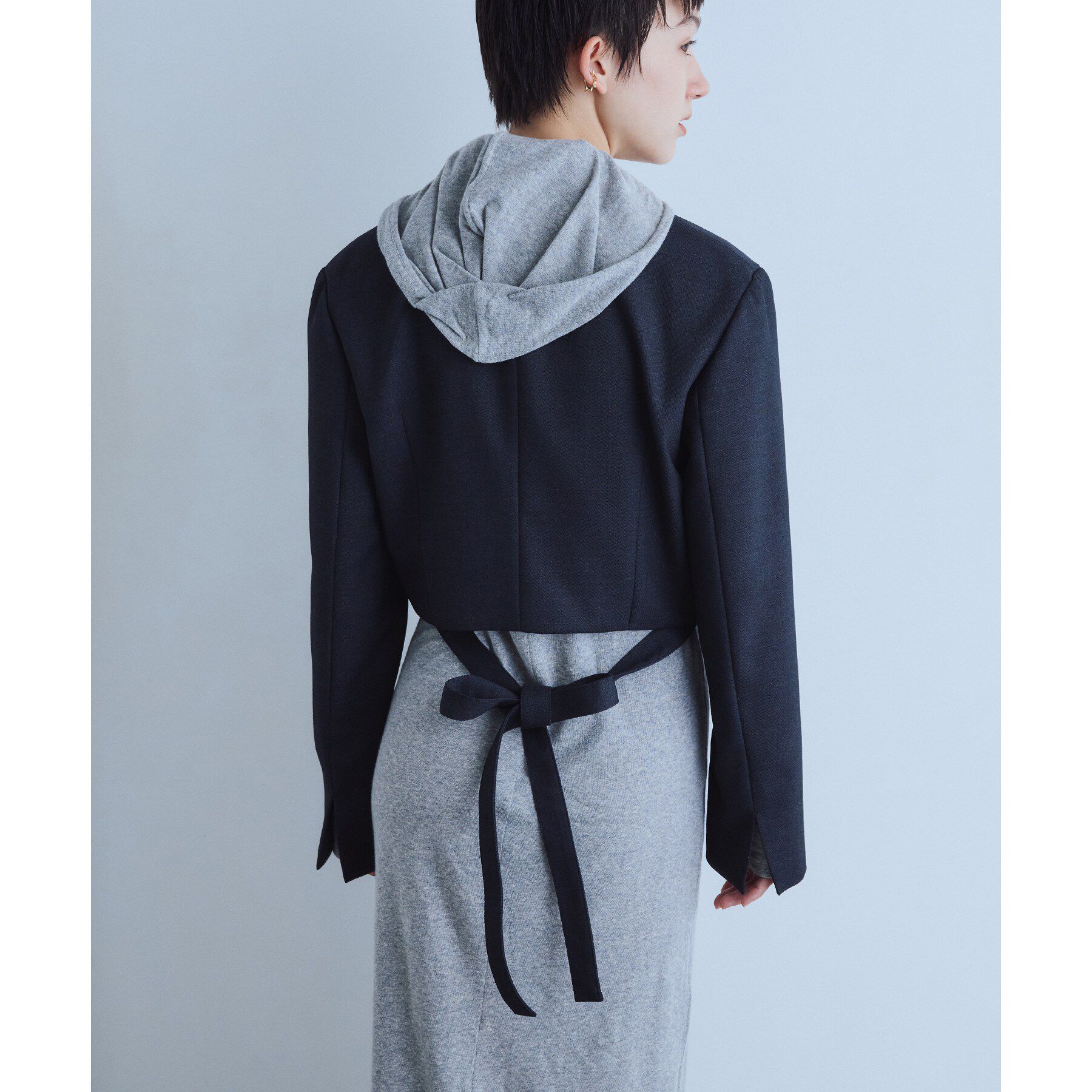 CODE A「UKI UKI＊CODE A｜hooded jersey dress」|ワンピース|