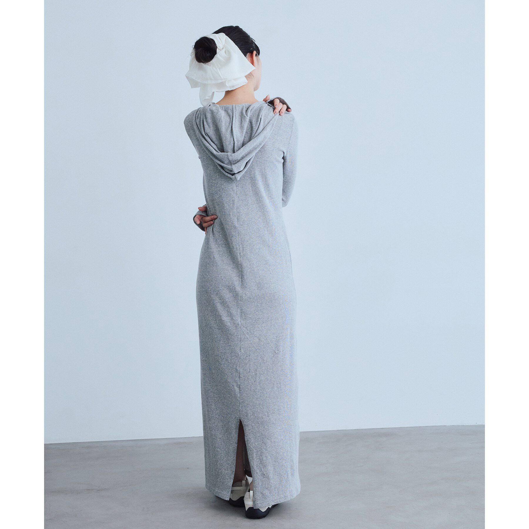 CODE A「UKI UKI＊CODE A｜hooded jersey dress」|ワンピース|
