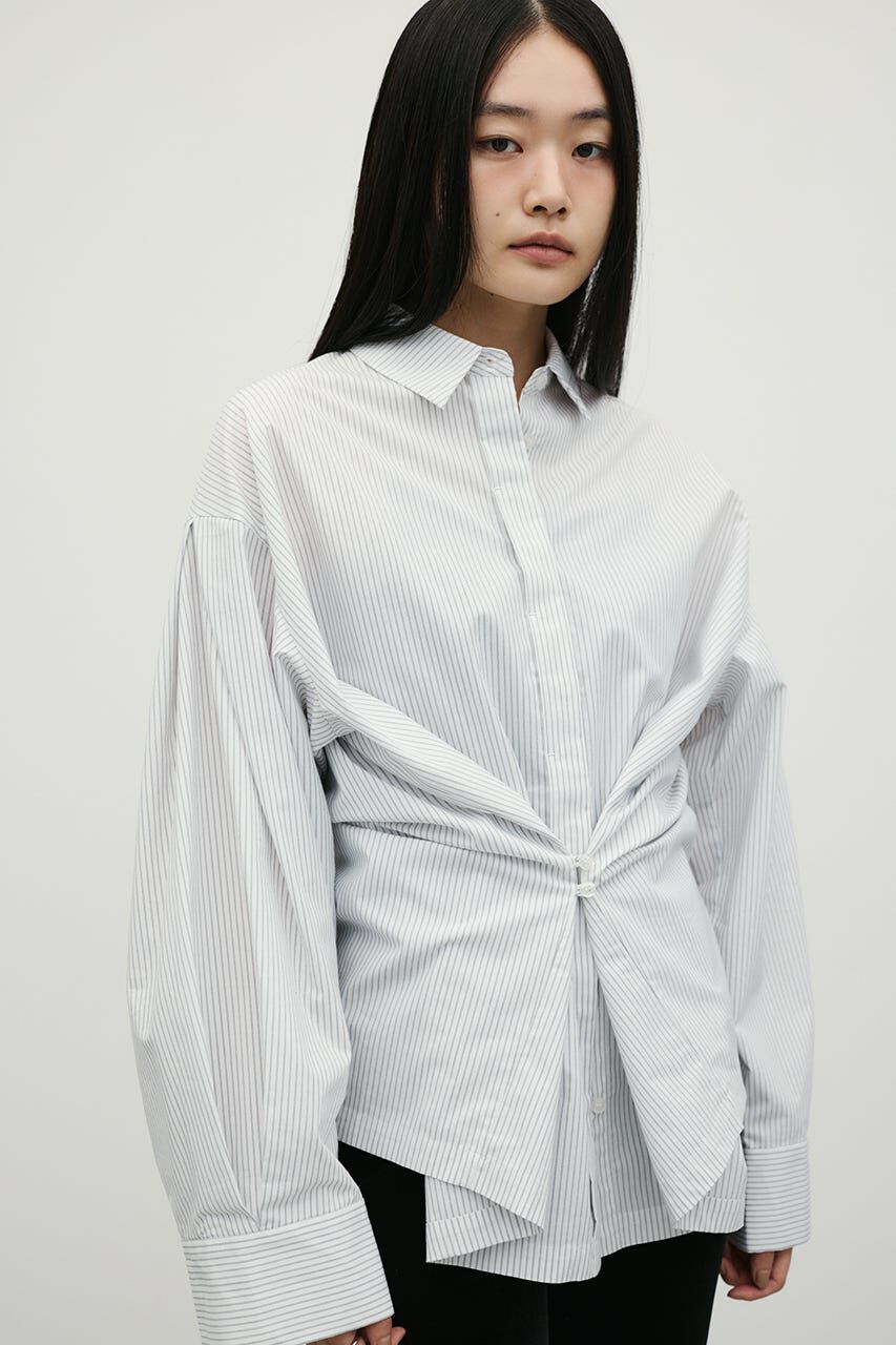 STYLEMIXER「ストライプワイドカフオーバーシャツ」|シャツ・ブラウス|