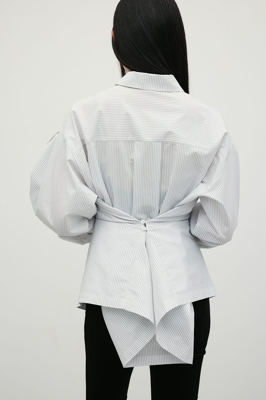 STYLEMIXER「ストライプワイドカフオーバーシャツ」|シャツ・ブラウス|