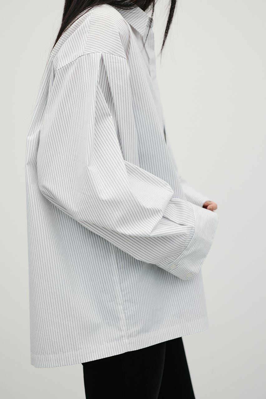 STYLEMIXER「ストライプワイドカフオーバーシャツ」|シャツ・ブラウス|
