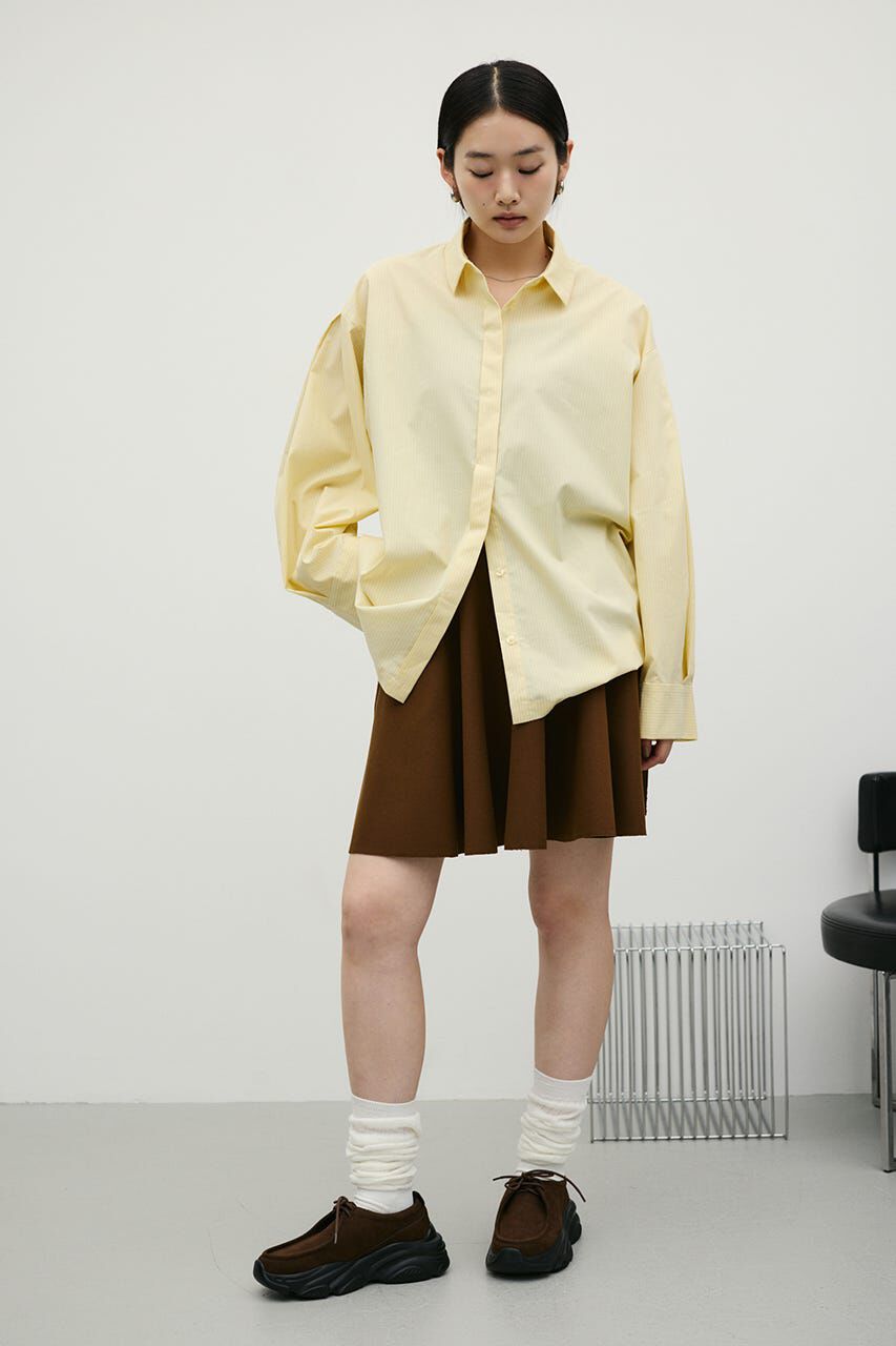 STYLEMIXER「ストライプワイドカフオーバーシャツ」|シャツ・ブラウス|