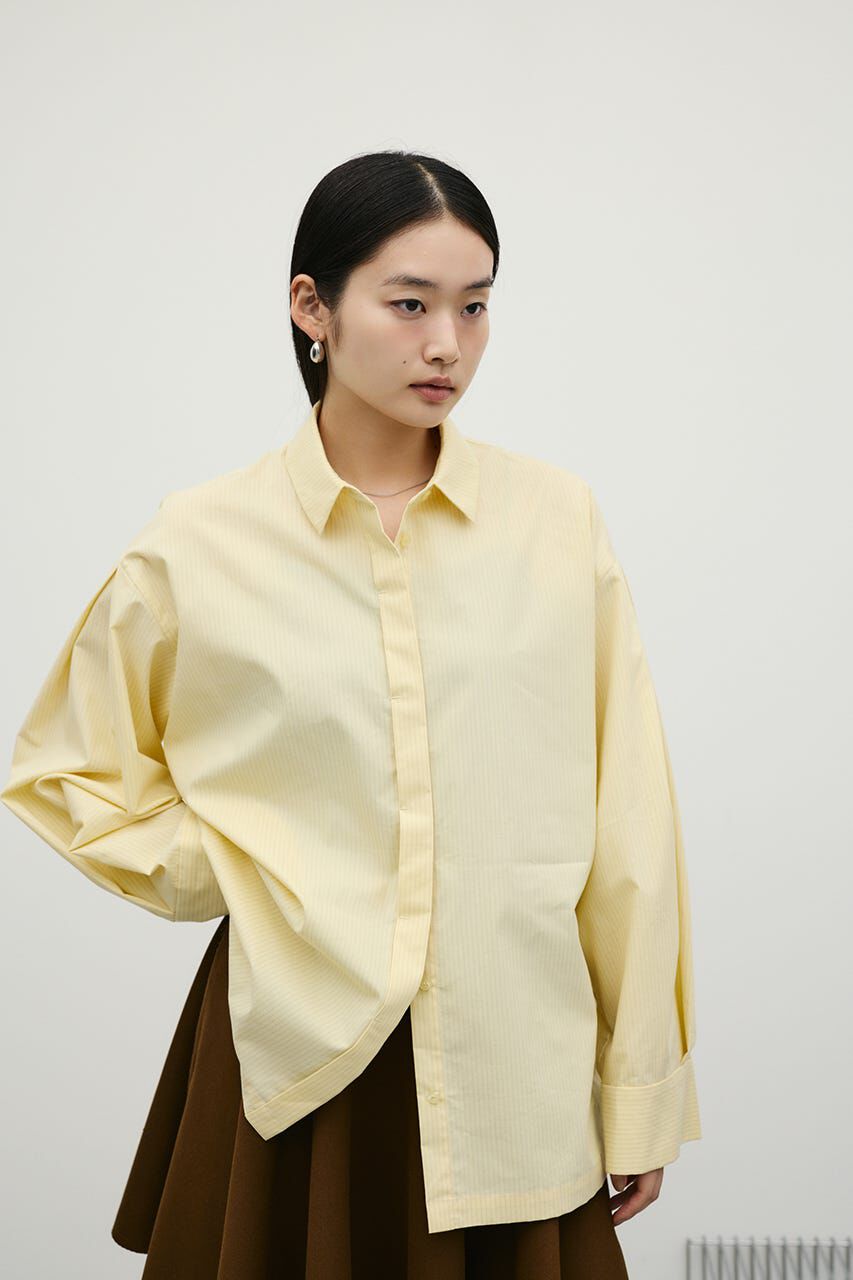 STYLEMIXER「ストライプワイドカフオーバーシャツ」|シャツ・ブラウス|