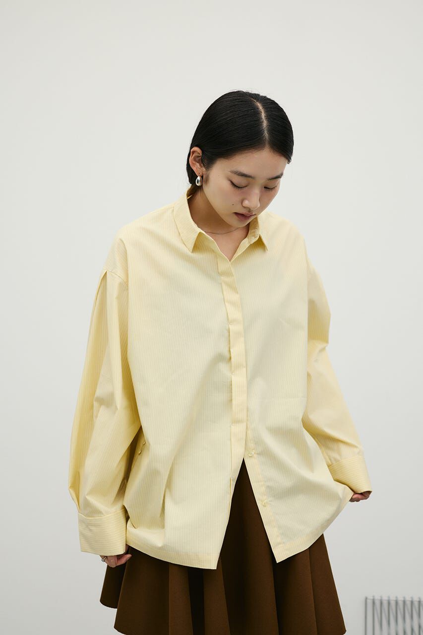 STYLEMIXER「ストライプワイドカフオーバーシャツ」|シャツ・ブラウス|