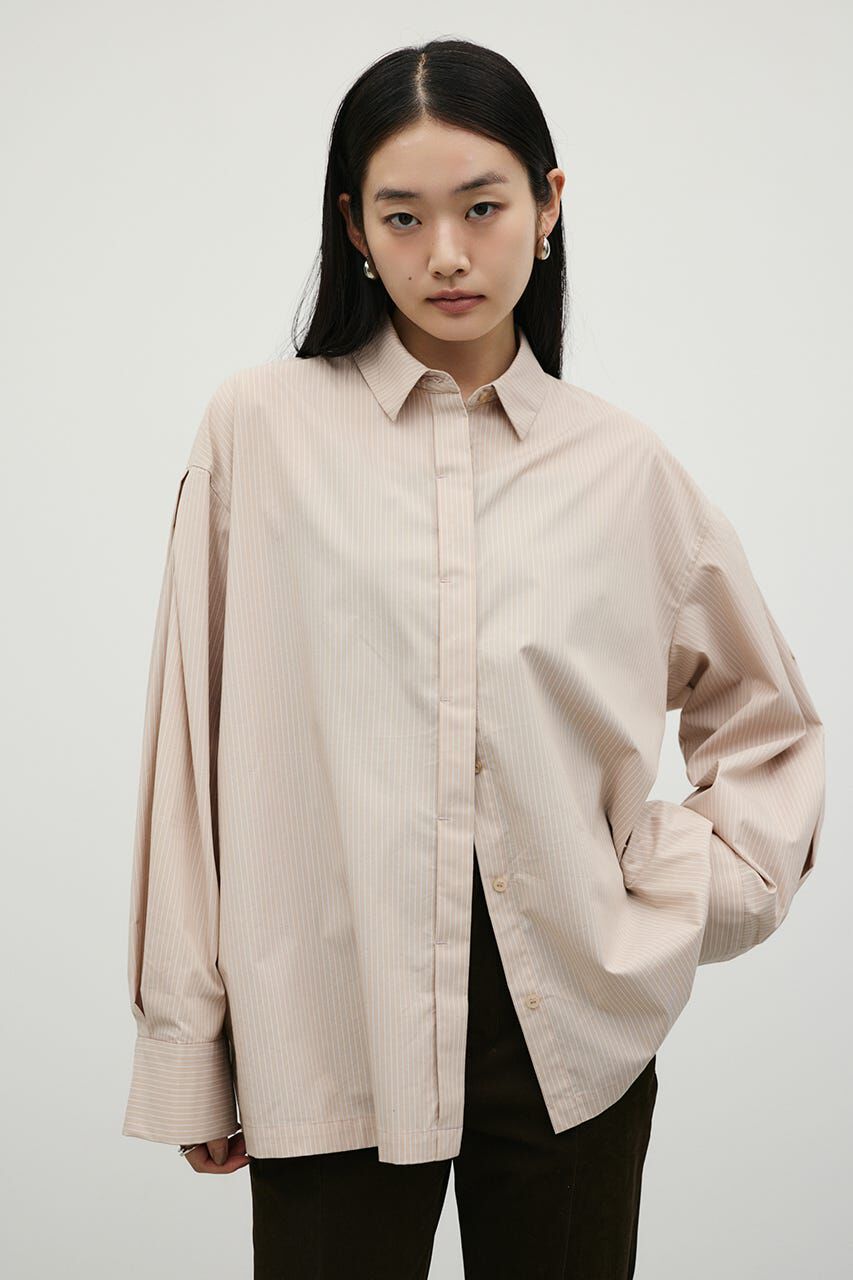 STYLEMIXER「ストライプワイドカフオーバーシャツ」|シャツ・ブラウス|