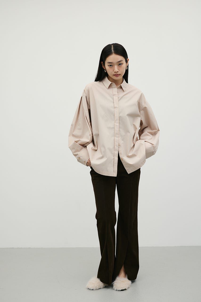 STYLEMIXER「ストライプワイドカフオーバーシャツ」|シャツ・ブラウス|