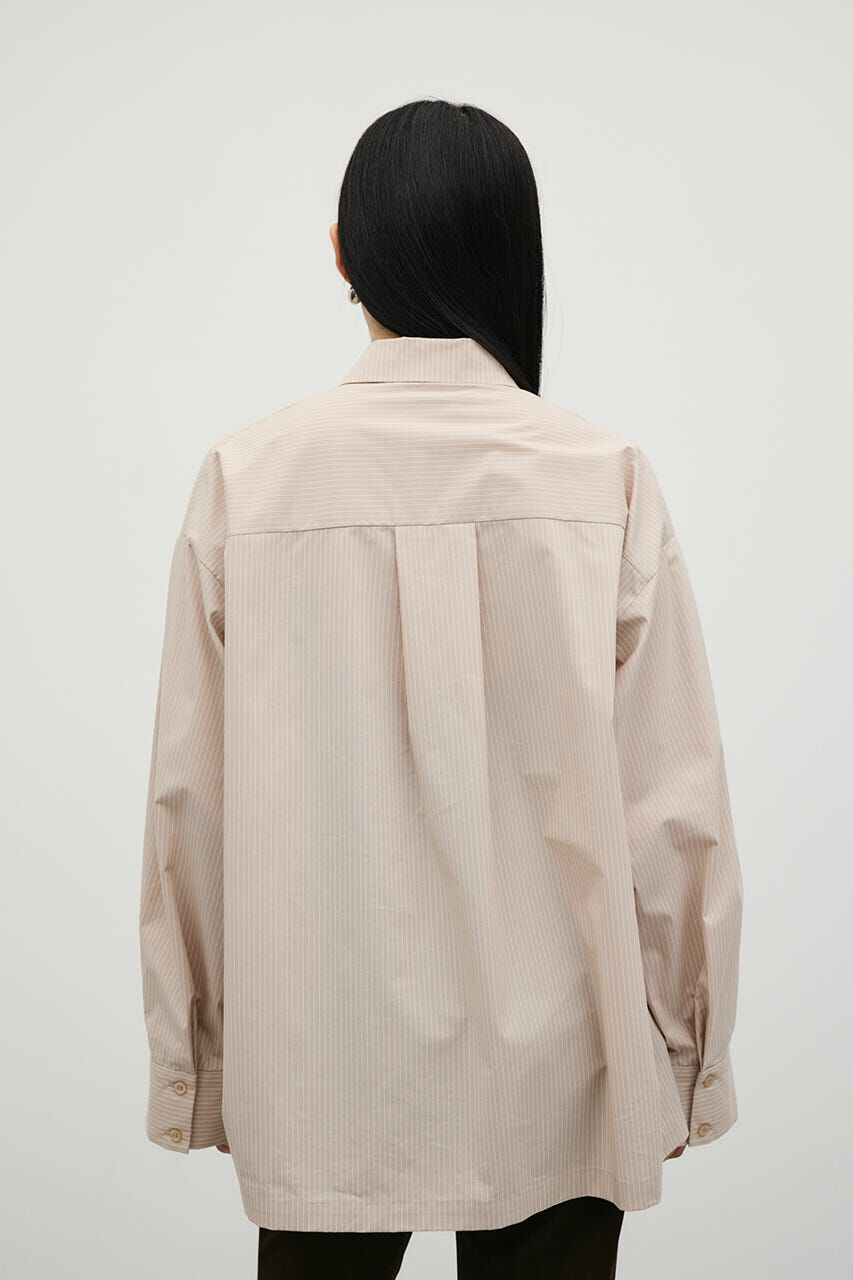 STYLEMIXER「ストライプワイドカフオーバーシャツ」|シャツ・ブラウス|