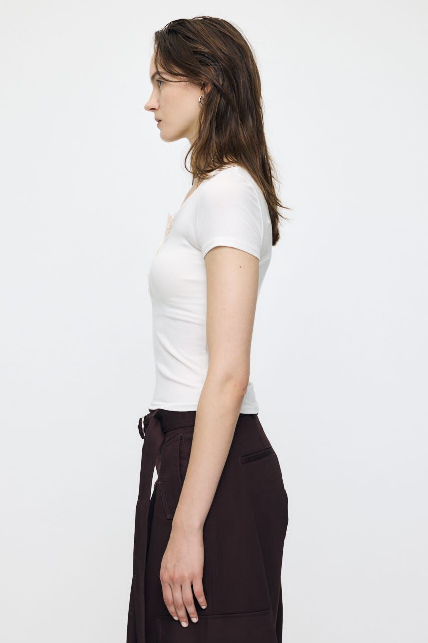 MOUSSY「ES HALF SLEEVE トップス」|Tシャツ・カットソー|