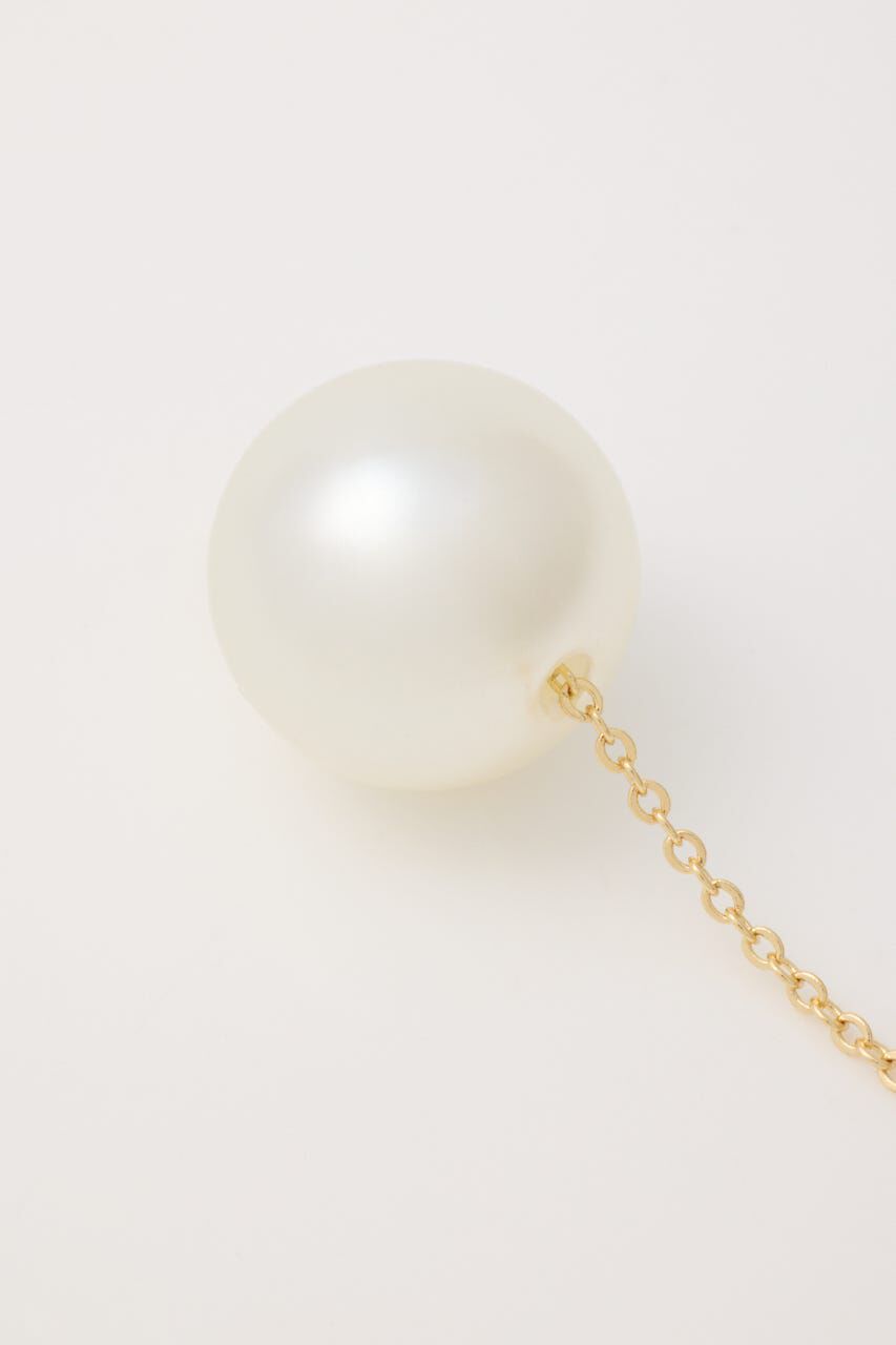 rienda「フェイクパールハンギングピアス」|ピアス|