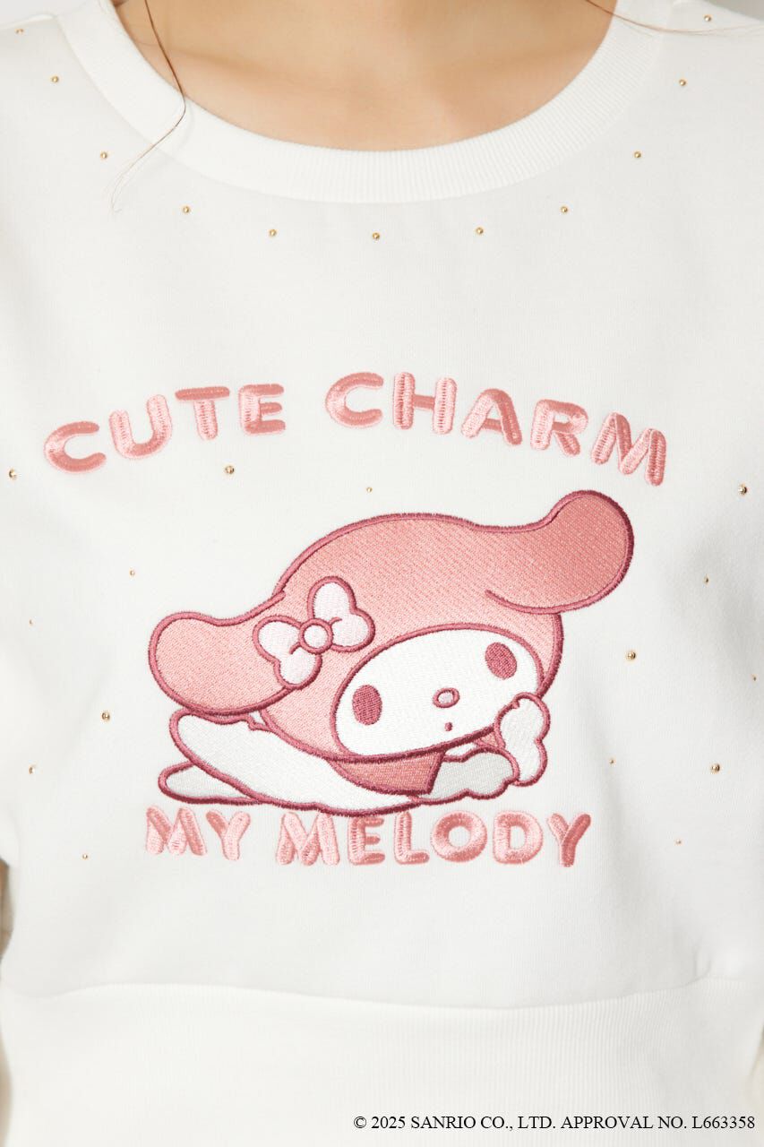rienda「マイメロ&クロミコラボスウェットトップス」|Tシャツ・カットソー|