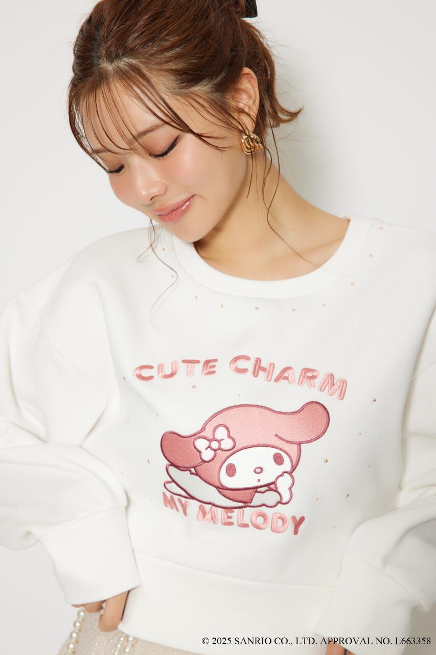 rienda「マイメロ&クロミコラボスウェットトップス」|Tシャツ・カットソー|