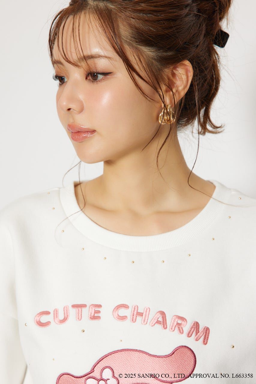 rienda「マイメロ&クロミコラボスウェットトップス」|Tシャツ・カットソー|