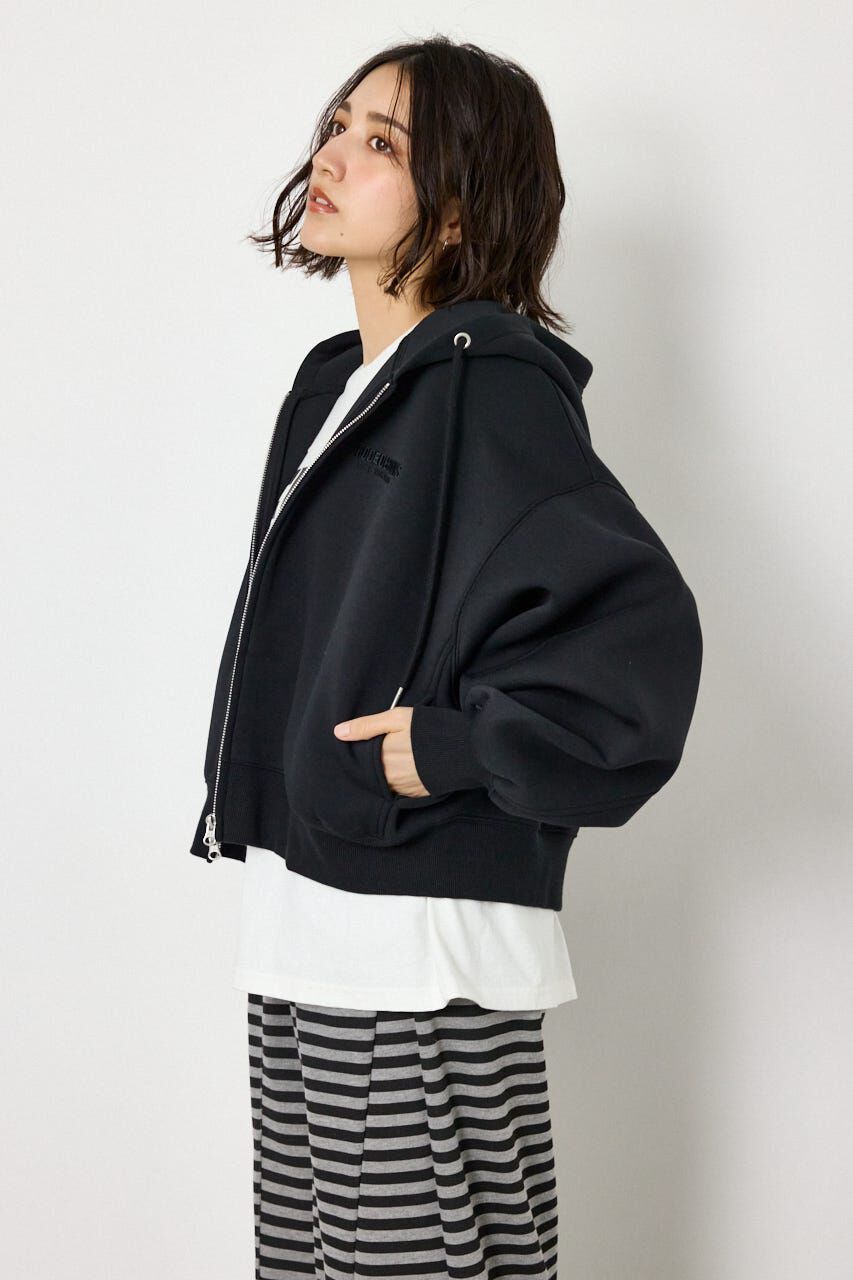 RODEO CROWNS「エンボス W-ZIP ショート パーカー」|パーカー|