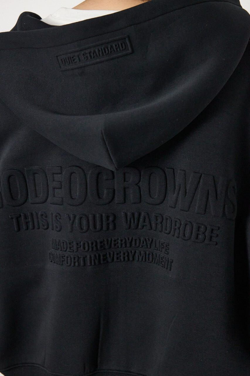RODEO CROWNS「エンボス W-ZIP ショート パーカー」|パーカー|