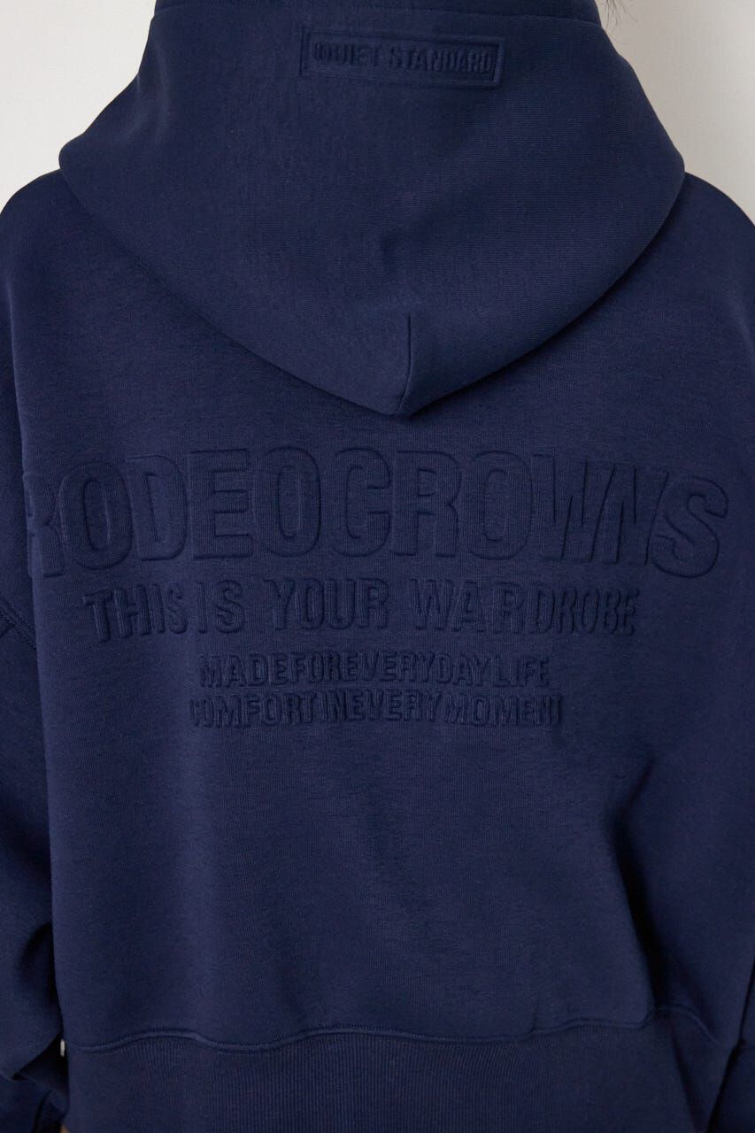 RODEO CROWNS「エンボス W-ZIP ショート パーカー」|パーカー|