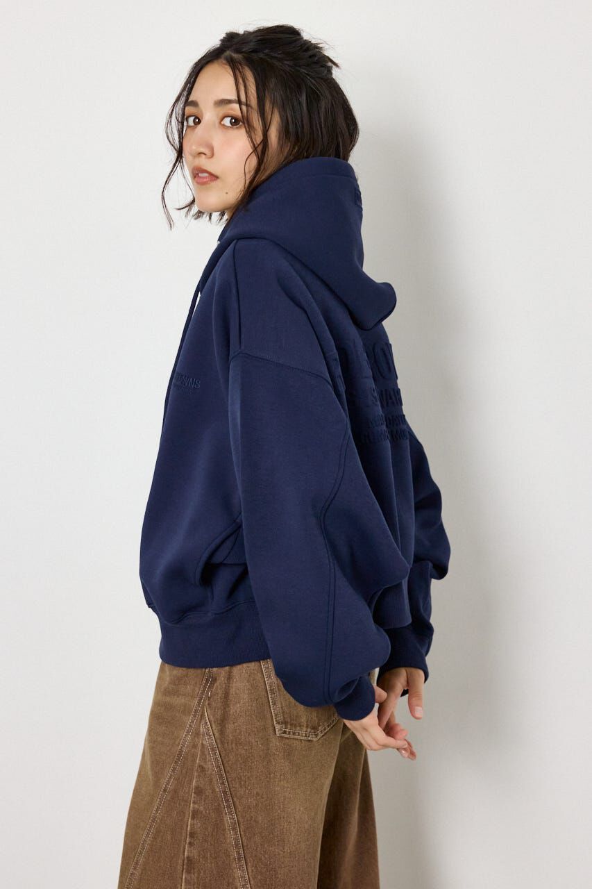 RODEO CROWNS「エンボス W-ZIP ショート パーカー」|パーカー|