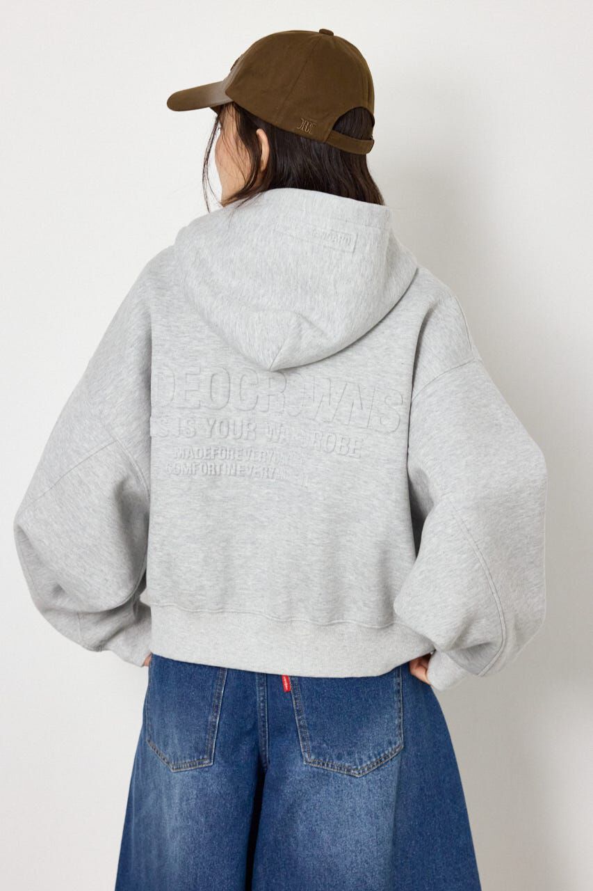 RODEO CROWNS「エンボス W-ZIP ショート パーカー」|パーカー|
