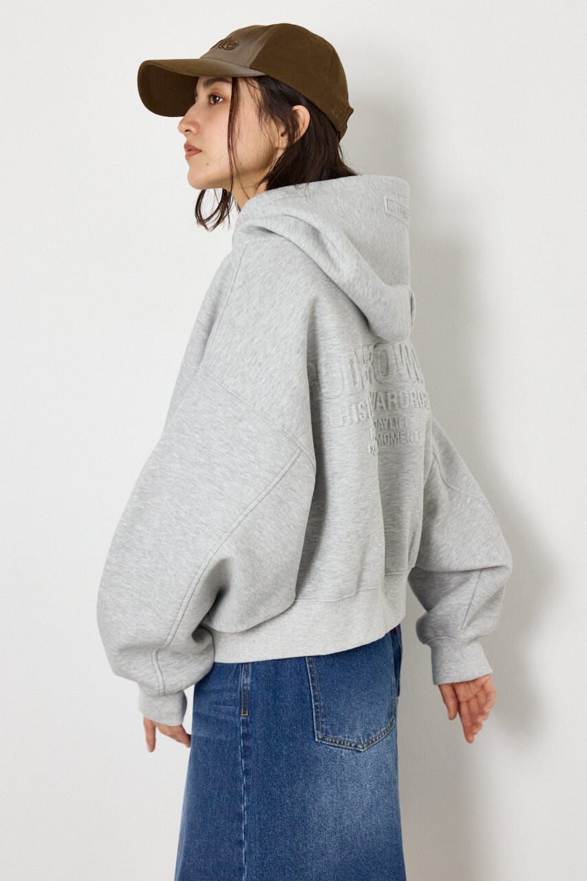 RODEO CROWNS「エンボス W-ZIP ショート パーカー」|パーカー|