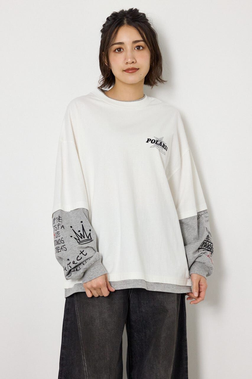 RODEO CROWNS「スターレイヤードロングスリーブTシャツ」|Tシャツ・カットソー|O/WHT1