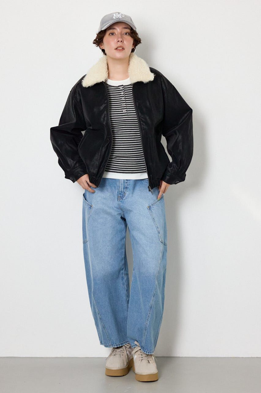 RODEO CROWNS「Suede look 2WAY ブルゾン」|ブルゾン・スタジャン|