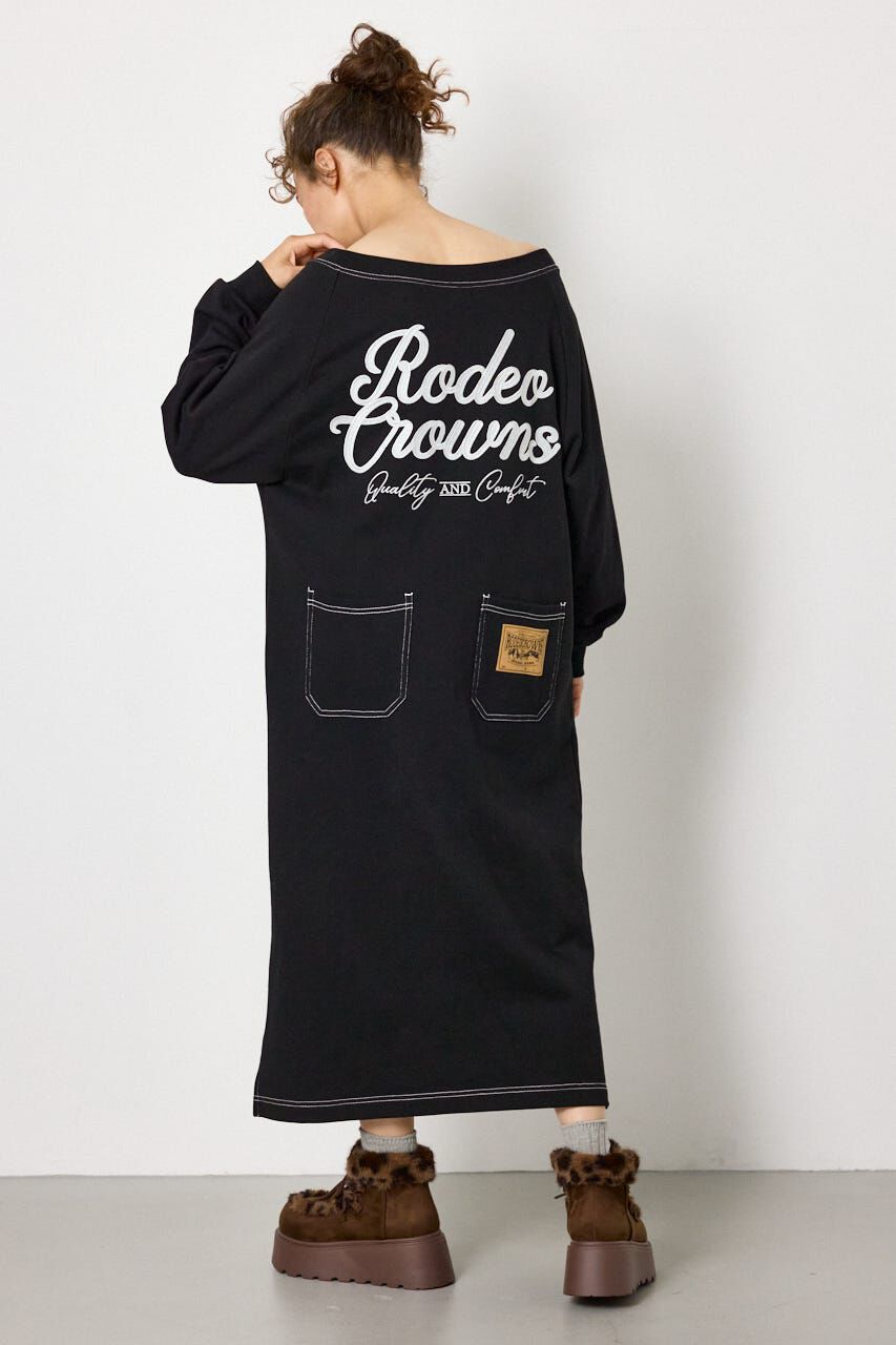 RODEO CROWNS「ラグランカラーステッチオフショルワンピース」|ワンピース|