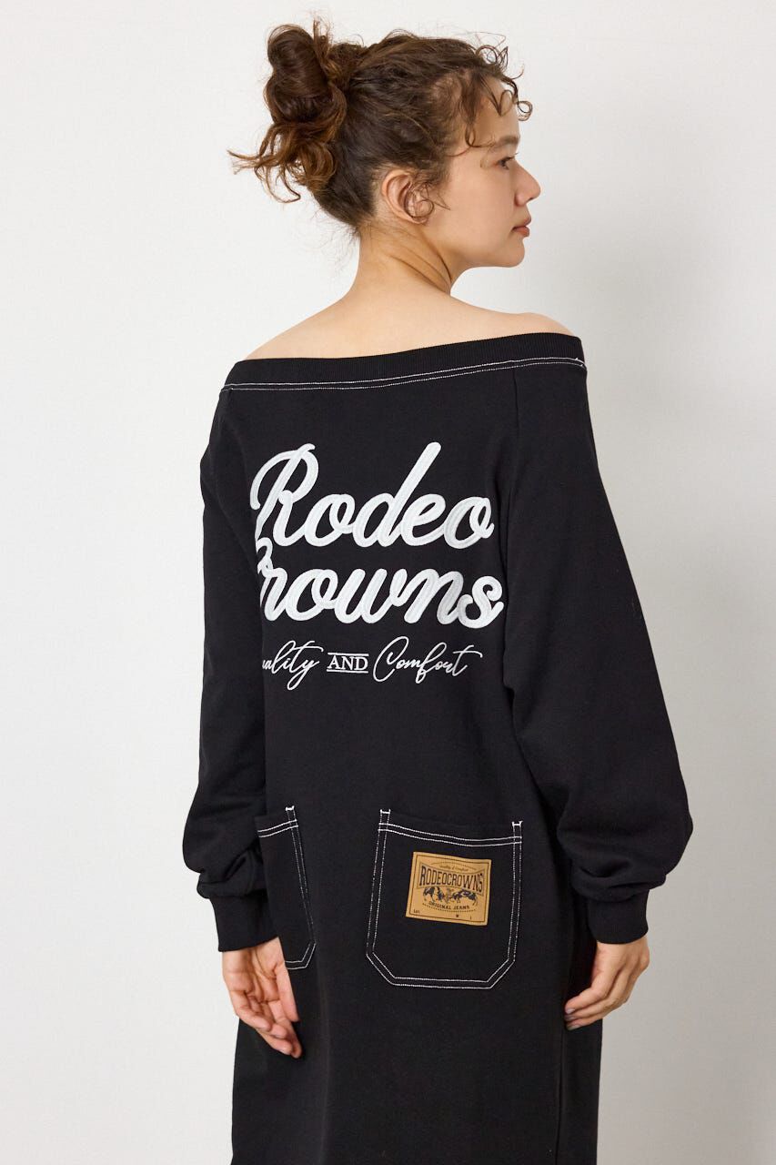 RODEO CROWNS「ラグランカラーステッチオフショルワンピース」|ワンピース|