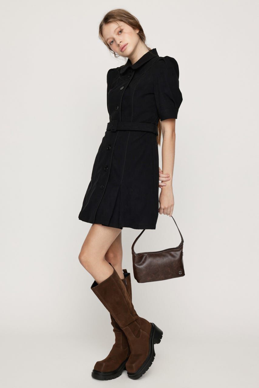 SLY「COLLAR BUTTON ショートワンピース」|ワンピース|