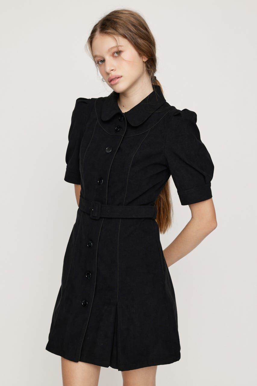 SLY「COLLAR BUTTON ショートワンピース」|ワンピース|