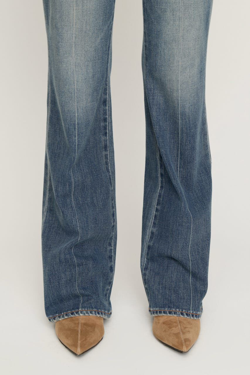 SLY「C／P FLAP DESIGN FLARE パンツ」|デニム|