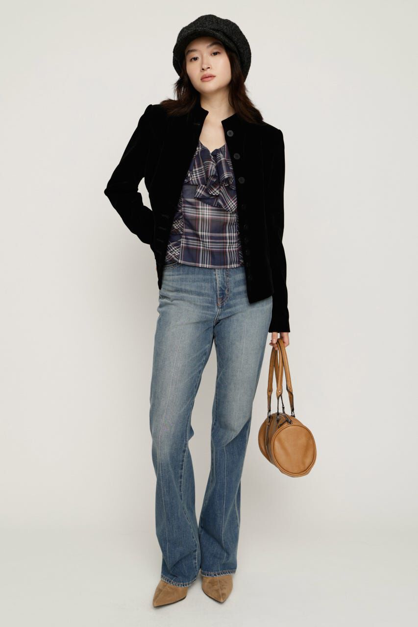 SLY「C／P FLAP DESIGN FLARE パンツ」|デニム|