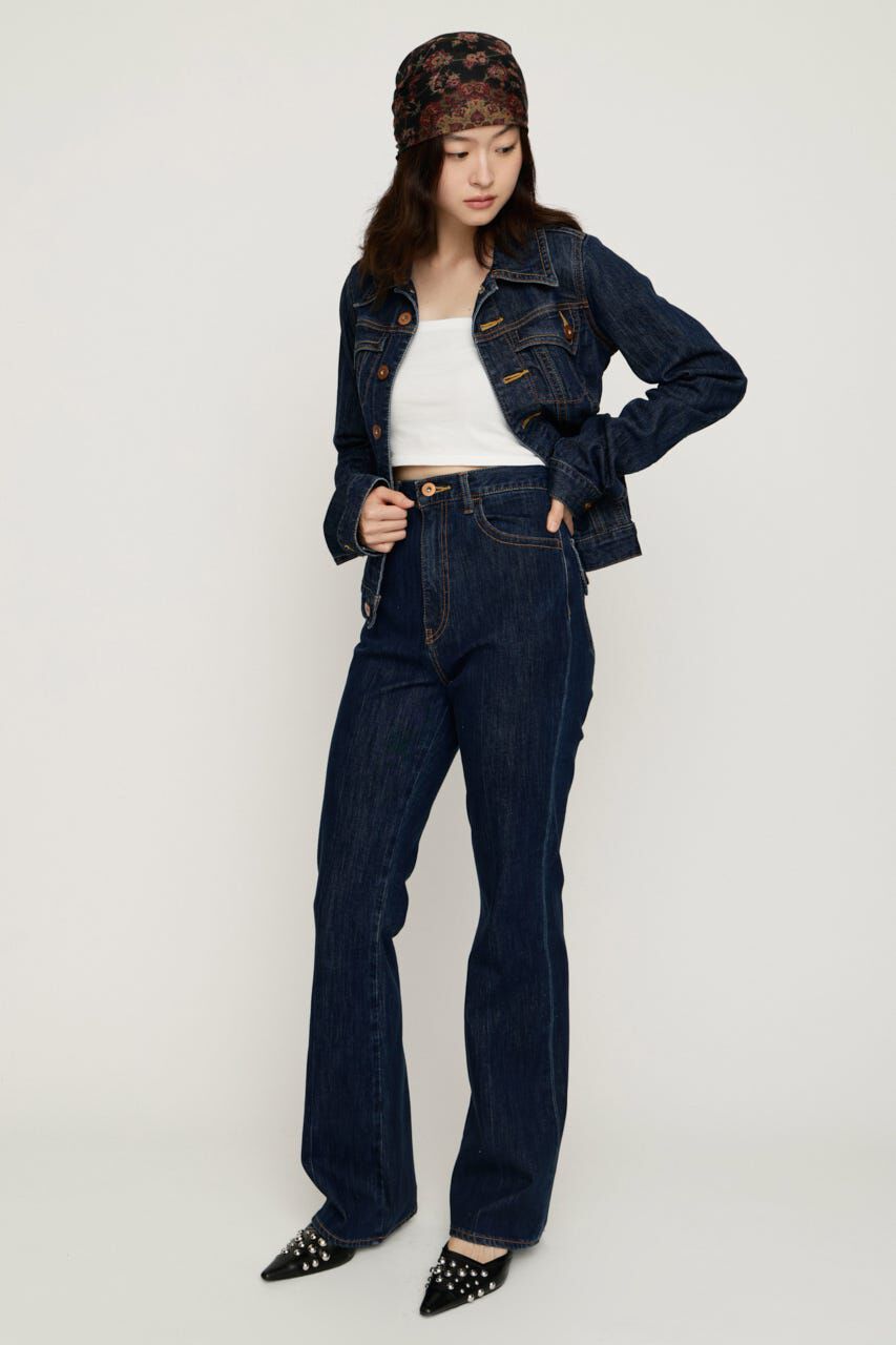 SLY「C／P FLAP DESIGN FLARE パンツ」|デニム|