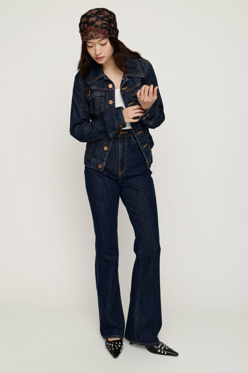 SLY「C／P FLAP DESIGN FLARE パンツ」|デニム|