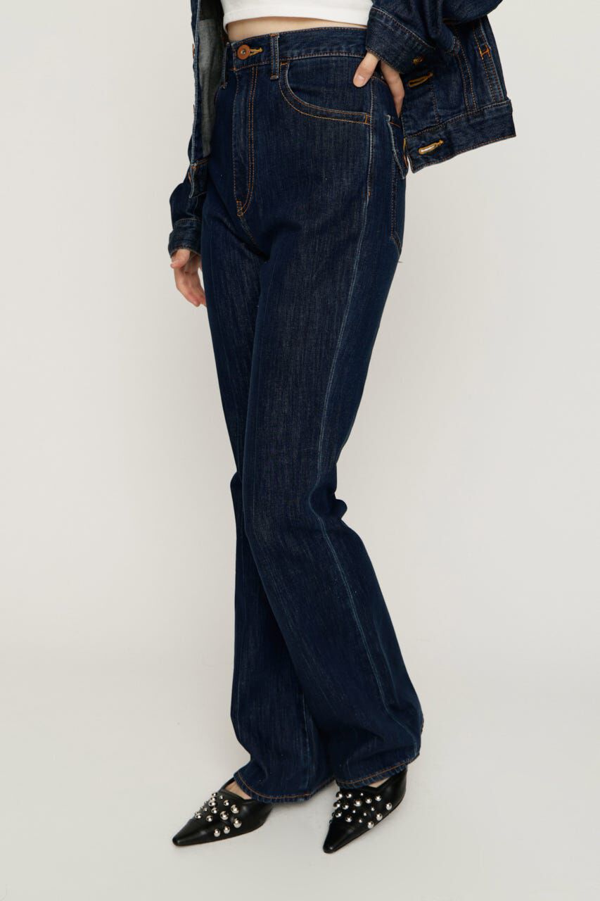 SLY「C／P FLAP DESIGN FLARE パンツ」|デニム|