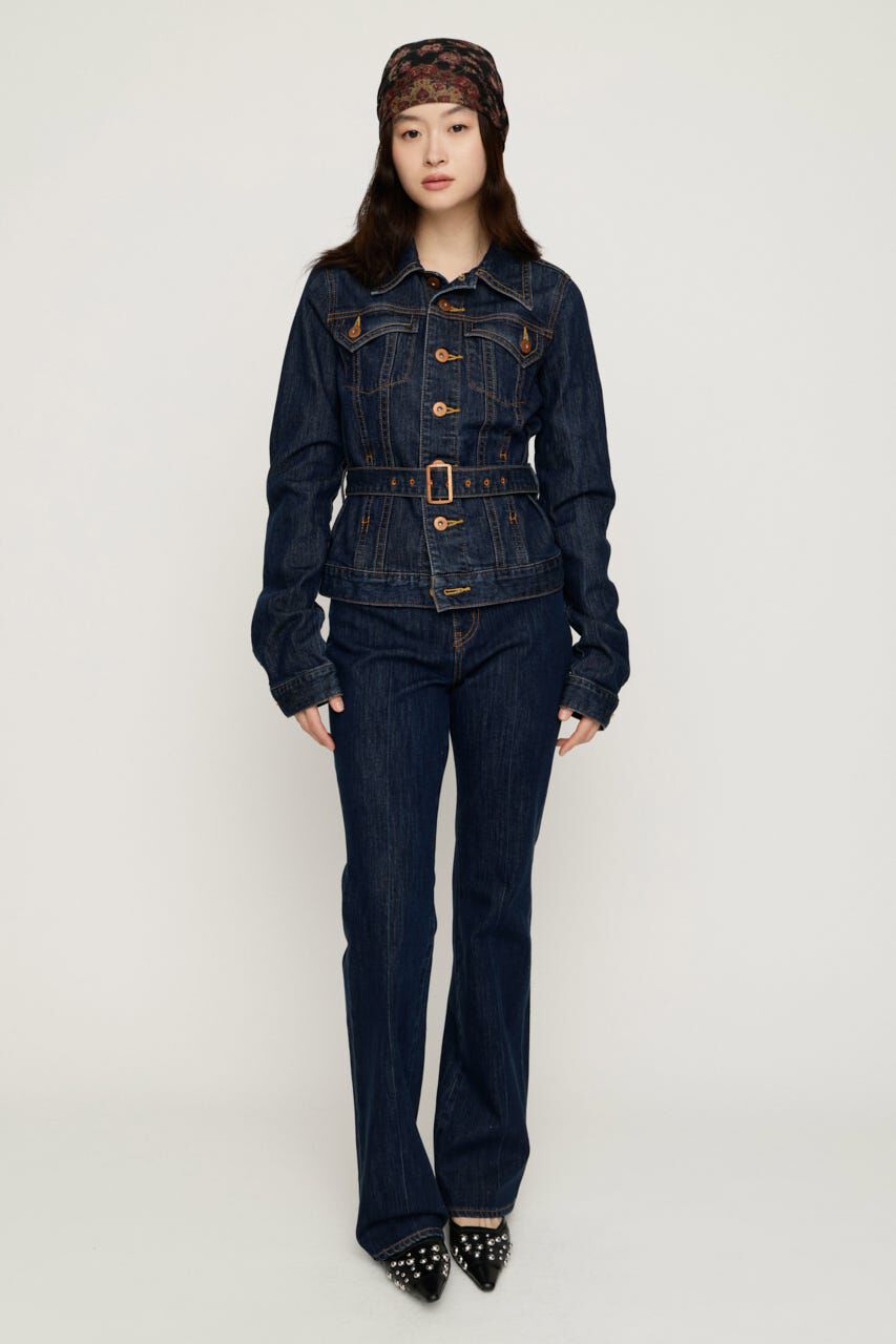 SLY「C／P FLAP DESIGN FLARE パンツ」|デニム|
